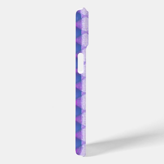 Violet gewatteerde diamanten telefoonhoesje Case-Mate iPhone case (Achterkant / Rechts)