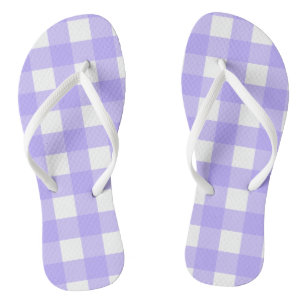 Violet Gingham Teenslippers