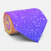 Violet glitter stropdas (Opgerold)