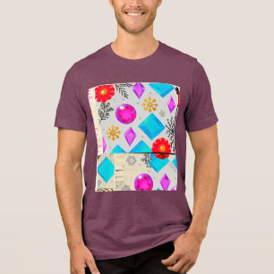 Violet Gloed Light Serie van JoyCrys Studio Tri-Blend Shirt