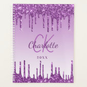 Violet gouttes violet monogramme 2026 (Devant)