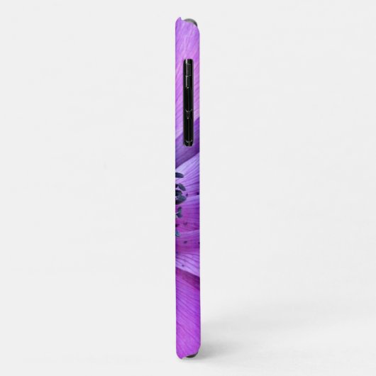 Violet Gras Anémone Floral Apple iPhone 11 Coque (Dos/Gauche)