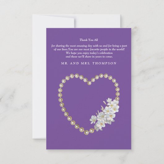 Violet, groen, blauw, gouden zijde en bruiloftDank RSVP Kaartje (Achterkant)