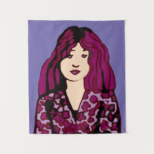 Violet haring Lass Tapestry Wandkleed (Voorkant)