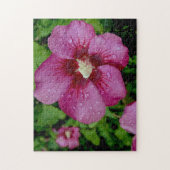 Violet Hibiscus Creative Flower Puzzle (Vertical)