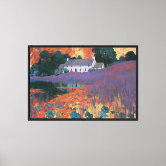 Violet Hill Boerderij Canvas Afdruk
