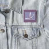 Violet Hummingbird Button (In situ)