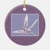 Violet Hummingbird Ornament (Achterkant)