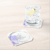 Violet Hydrangea Floral Bouquet Luncheon Kartonnen Onderzetters (Insitu)