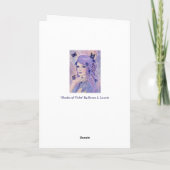 Violet imaginaire femme carte de voeux par Renee L (Dos)