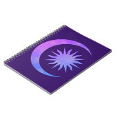 Violet Indigo Purple Moon & Sun Zen Dream Journal (Côté gauche)