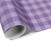 Violet ingecheckte achtergrond cadeaupapier (Rol Hoek)