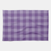 Violet ingecheckte achtergrond theedoek (Horizontaal)