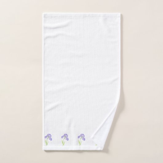 Violet Iris (Serviette à main)