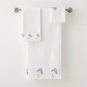 Violet Iris Bad Handdoek (Insitu)