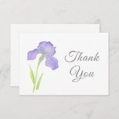Violet Iris Bedankkaart (Voorkant / Achterkant)