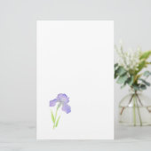 Violet Iris Briefpapier (Staand voorkant)