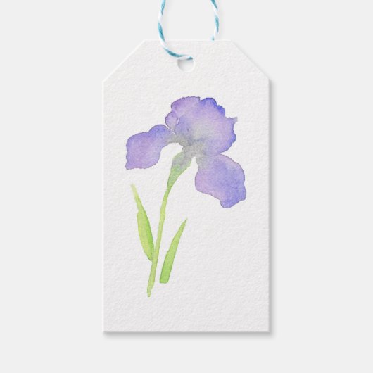 Violet Iris Cadeaulabel (Voorkant)