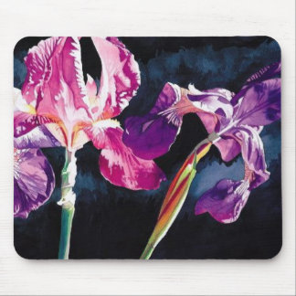 "Violet Iris" Floral van Paul Jackson Muismat