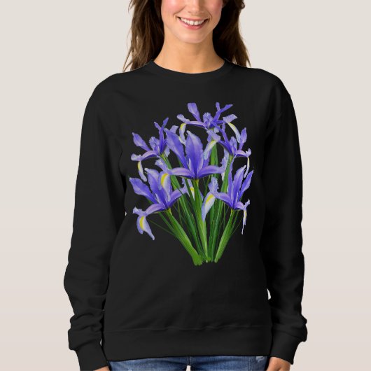Violet Iris Flowers Trui (Voorkant)