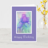 Violet Iris Kaart (Gele Bloem)