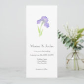 Violet Iris Kaart (Staand voorkant)