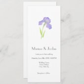 Violet Iris Kaart (Voorkant / Achterkant)