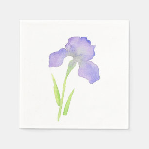 Violet Iris Servetten