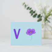 Violet Kaart (Staand voorkant)