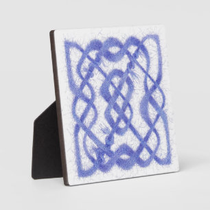 VIOLET KELTISCHE KNOOP Houten Plaque Fotoplaat