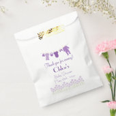 Violet Kleding Baby shower Bedankzakje (Gezegeld)