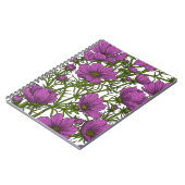 Violet kosmos bloemen notitieboek (Linkerzijde)