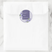 Violet Kruidenthee Zakelijk Etiket (Tas)