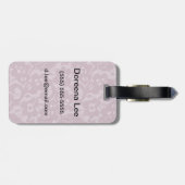 Violet lace bagagelabel (Achterkant horizontaal)