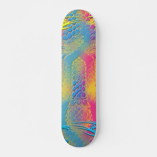 VIOLET LACE - digitaal - fractale kunst - Skateboard (Voorkant)