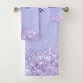 Violet lavande parties scintillant nom de poussièr (En situation)