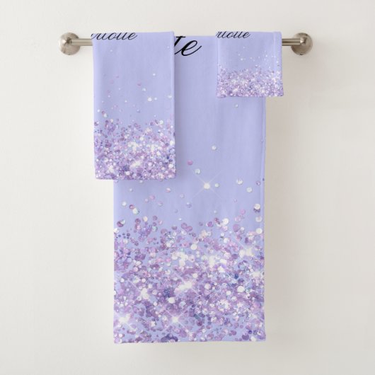 Violet lavande parties scintillant nom de poussièr (En situation)