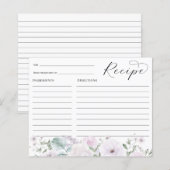 Violet Lavendel Flowers Vrijgezellenfeest Recepten (Voorkant / Achterkant)