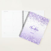 Violet lavendel naam monogrammed 2026 planner (Display)