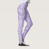 Violet lavendel paarse glitter faux sparkles leggings (Rechts)