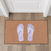 Violet lavender glitter name monogram teenslippers