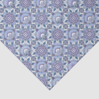Violet, Lavender, Lilac, Blues & White Art Deco  Tissuepapier