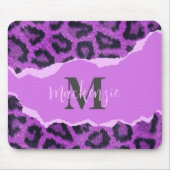 Violet Leopard Print Muismat (Voorkant)