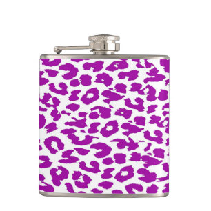 Violet Leopard Skin Pattern Heupfles