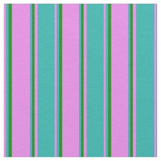 Violet, licht Zee groen en groen gekleurd patroon Stof (Close Up)