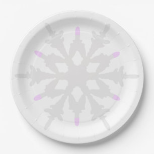 Violet Light Flake-Bord Papieren Bordje