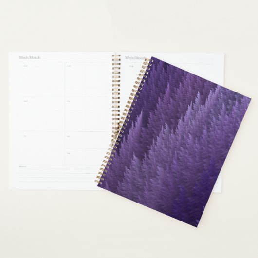 Violet Lilac Purple Tartan Feather Pattern (Devant avec enveloppe)