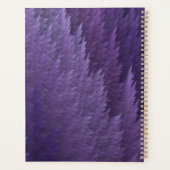 Violet Lilac Purple Tartan Feather Pattern Planner (Achterkant)