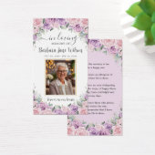 Violet Lilac rose Floral Signet funéraire (Bureau)