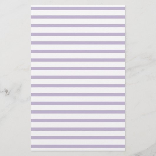 Violet Lined Paper Stripes voor Notes Stationery Briefpapier (Voorkant)